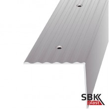 ПО-40/40 порог угловой  алюминиевый цветной рифленый